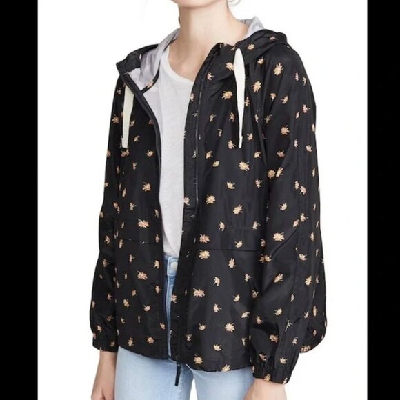 Madewell French Daisies Raincheck Packable Raincoat, Floral Rain Jacket Size S - Picture 2 of 13